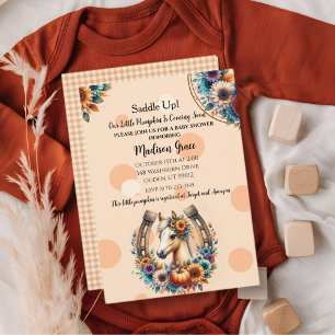 Invitation Poney Cheval Tournesol