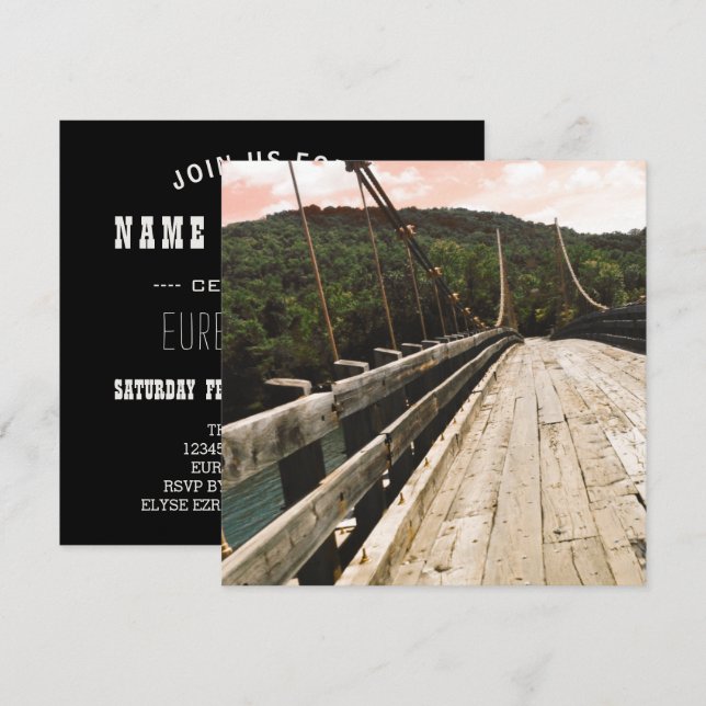 Invitation pont de castor (Devant / Derrière)