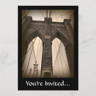 Invitation Pont Vintage de Sepia Brooklyn