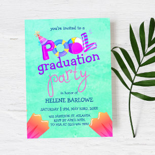Invitation Pool Grad Party Senior High 2023 Graduation à l'éc