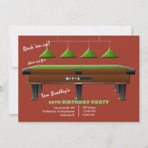 Invitation Pool table