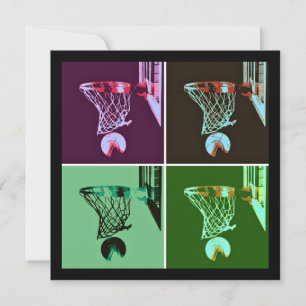 Invitation Pop Art Basketball