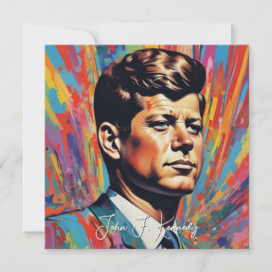 Invitation Pop Art Jack JFK John F. Kennedy