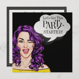 Invitation Pop Art PARTY