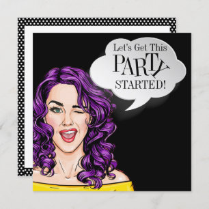 Invitation Pop Art PARTY