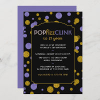 Pop Fizz Clink Milestone ou tout âge Adulte Annive