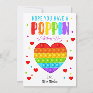 Invitation Pop It Valentine's Day Cards