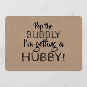 Invitation Pop la proposition amusante d'une femme de chambre