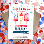 Invitation Pop Over Kids Summer Ice Pop 1er Anniversaire<br><div class="desc">Thème d'anniversaire d'été pour les enfants. Facile à personnaliser. Aussi disponible en téléchargement numérique! Printemps,  fêtes d'été Popsicle,  pop on over,  gâteries cool,  4 juillet fête d'anniversaire</div>