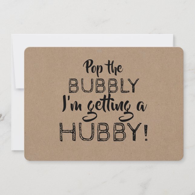 Invitation Pop the Bubbly Funny Bridesmaid Proposition (Devant)