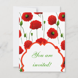 Invitation Poppies