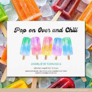 Invitation Popsicle Pop On Plus De N'Importe Quel Anniversair