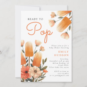 Invitation Popsicle Prêt à Pop Baby shower