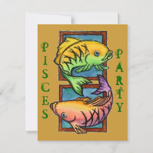 INVITATION POPULAIRE D'ANNIVERSAIRE DE PARTIE DE (Devant)