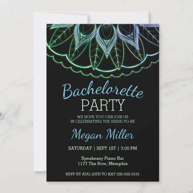 Invitation populaire Mandala Bachelorette Party (Devant)