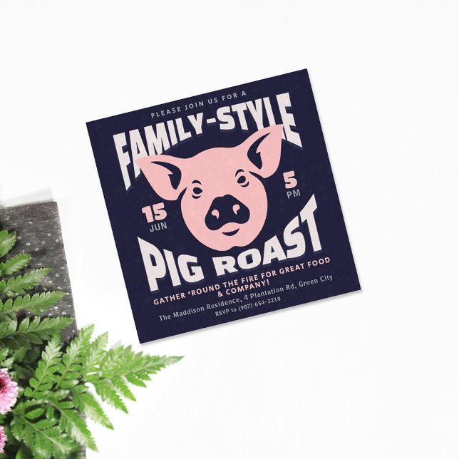 Invitation Porc rôti à la façon familiale (Créateur téléchargé)