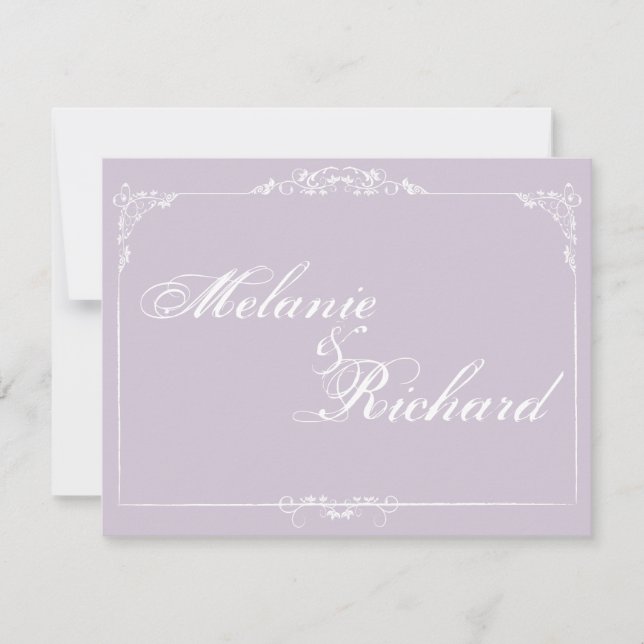 Invitation Porcelaine Frame Lilac (Devant)