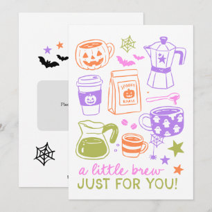 Invitation Porte-carte cadeau Halloween pour enseignant à l'a