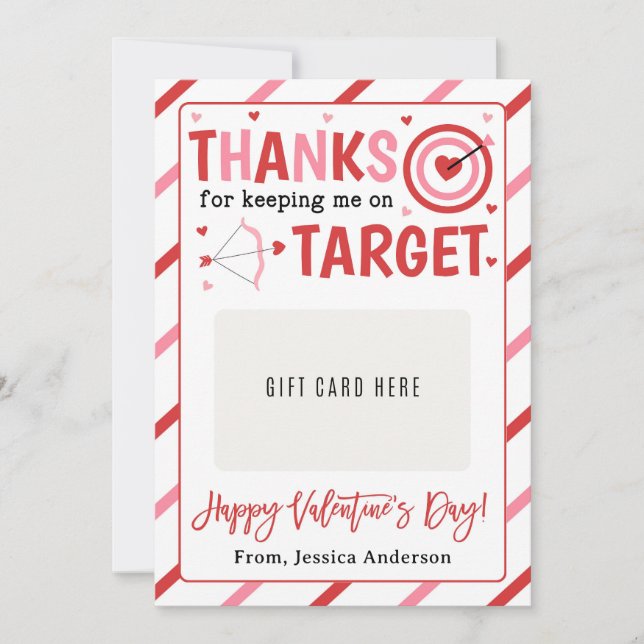 Invitation Porte-carte cadeau pour la Saint-Valentin pour pro (Devant)