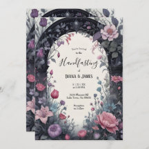 Porte de jardin fleuri rose gothique Pagan