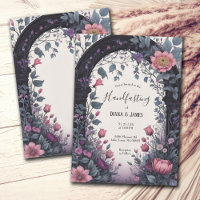 Porte de jardin fleuri rose gothique Pagan