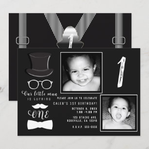 Invitation Porte-jarretelles Hipster Little Man 1ère photo d'