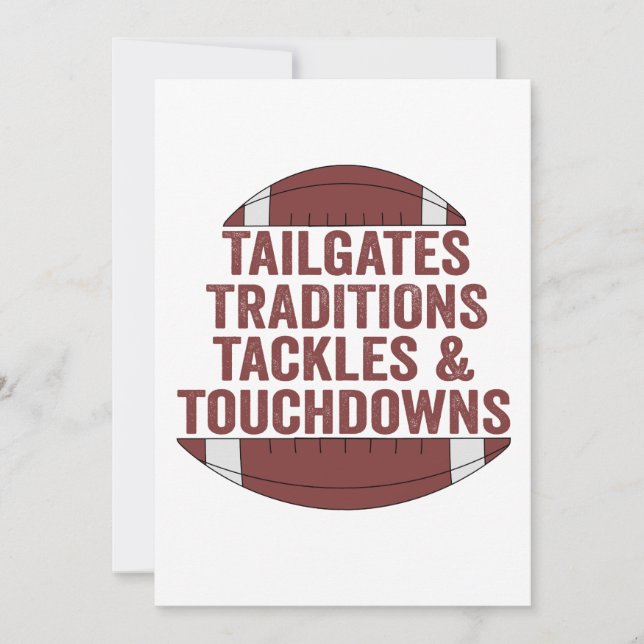 Invitation Portes arrière Traditions Plaques & Touchdowns Foo (Devant)