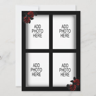 Invitation Portes de fer roses goth Ajouter quatre images
