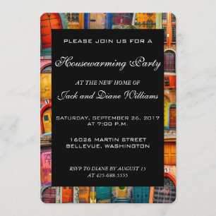 Invitation Portes d'invitation uniques pour les fêtes de réch