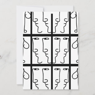 Invitation Portrait Cubiste