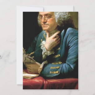 Invitation Portrait De Benjamin Franklin