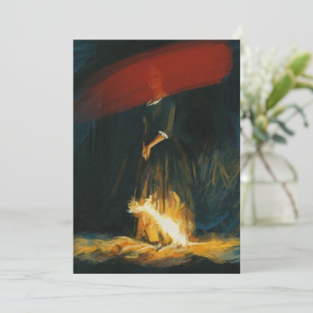 Invitation Portrait de la jeune fille en feu (Debout devant)