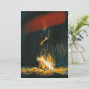 Invitation Portrait de la jeune fille en feu