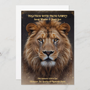 Invitation Portrait de Wild Lion Head