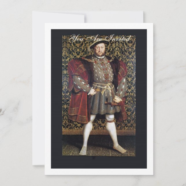 Invitation Portrait d'Henry VIII (Devant)