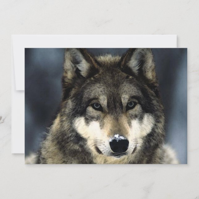 Invitation Portrait Wolf (Devant)