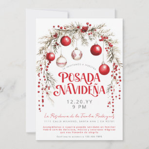 Invitation Posada Navideña Espagnol Espagnol
