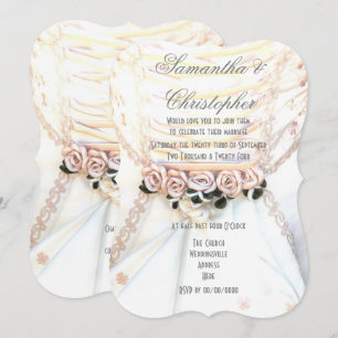 Invitation Poser des fleurs sur les mariées habiller mariage