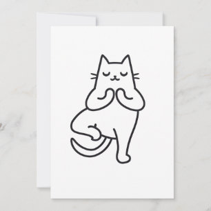 Invitation Poses et pattes : Feline Flow Yoga Design amoureux