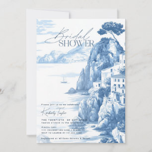 Invitation Positano Amalfi Italie Toile italienne Fête des ma