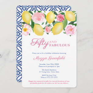 Invitation Positano Lemon 50 Et fabuleuse fête du 50e anniver