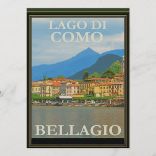 Invitation Poster de Bellagio Italie