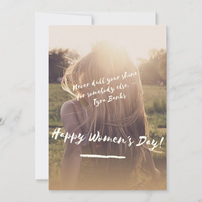 Invitation Poster de la Journée des Femmes (Devant)