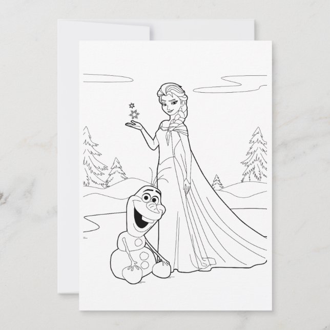 Invitation Poster de la page de coloriage pour enfants (Dos)