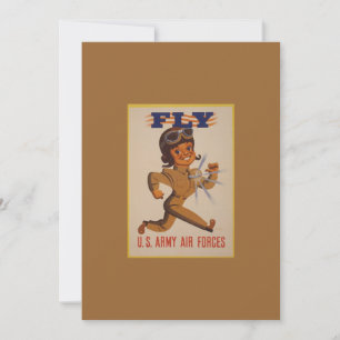 Invitation Poster vintage 2ème guerre mondiale