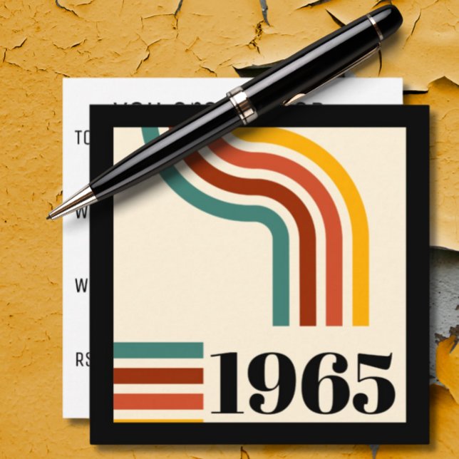 Invitation poster vintage de bande rétro 1965 (Créateur téléchargé)