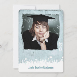 Invitation Poster vintage en détresse Style Grunge Graduation