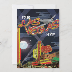 Invitation Poster vintage Las Vegas