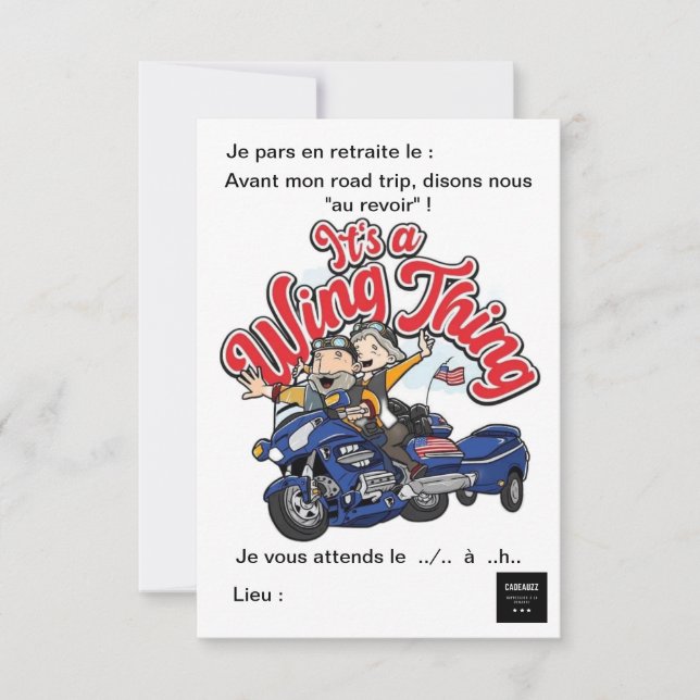 Invitation Pot de départ en retraite (Devant)