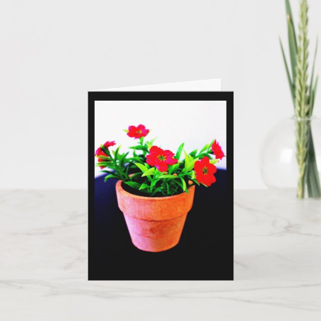 Invitation Pot de fleurs (Devant)